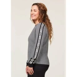 EQL Women's Snaffle Stripe Sweater - Black/White Herringbone -Equestrian Riding Clothing 711473 800 800
