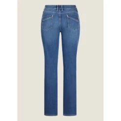 EQL Women's In Motion Button Fly Straight Leg Jeans - Light Wash -Equestrian Riding Clothing 711614 800 800