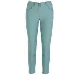 Ovation Women's Signature Bellissima II GripTec Knee Patch Breeches - Silver Pine